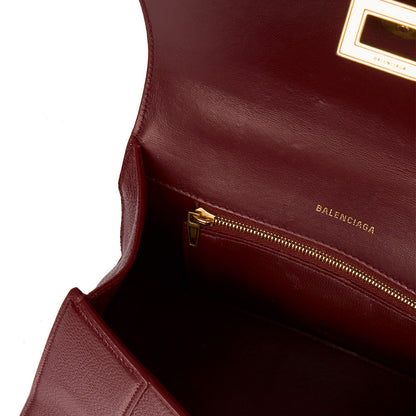 Balenciaga Top Handle Hourglass Top Handle Small in Red, Veau (Calfskin) — Alternate View 7