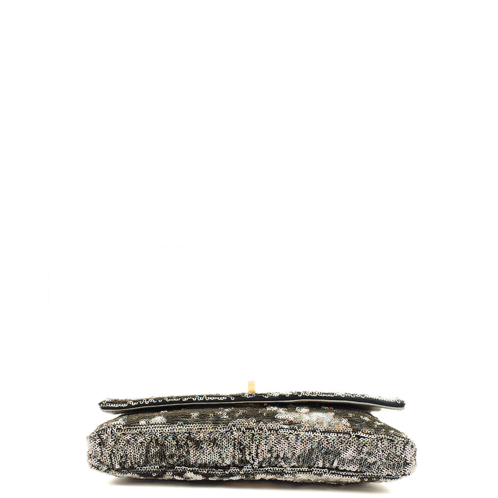 Miu Miu Shoulder Bag Clutch in Metallic, Canvas — Alternate View 10
