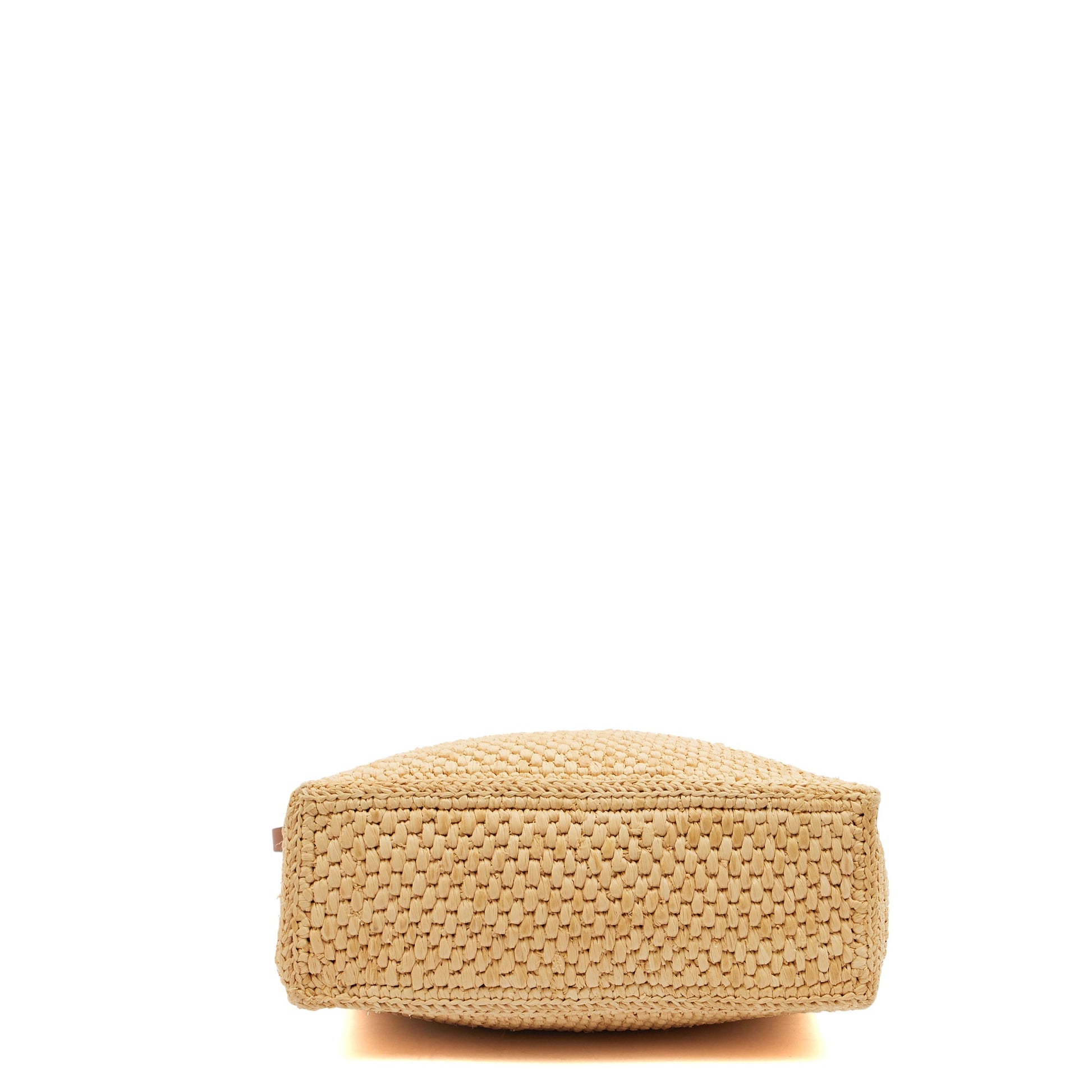 Loewe Cross Body Raffia Tote - Small in Brown, Leather — Alternate View 10
