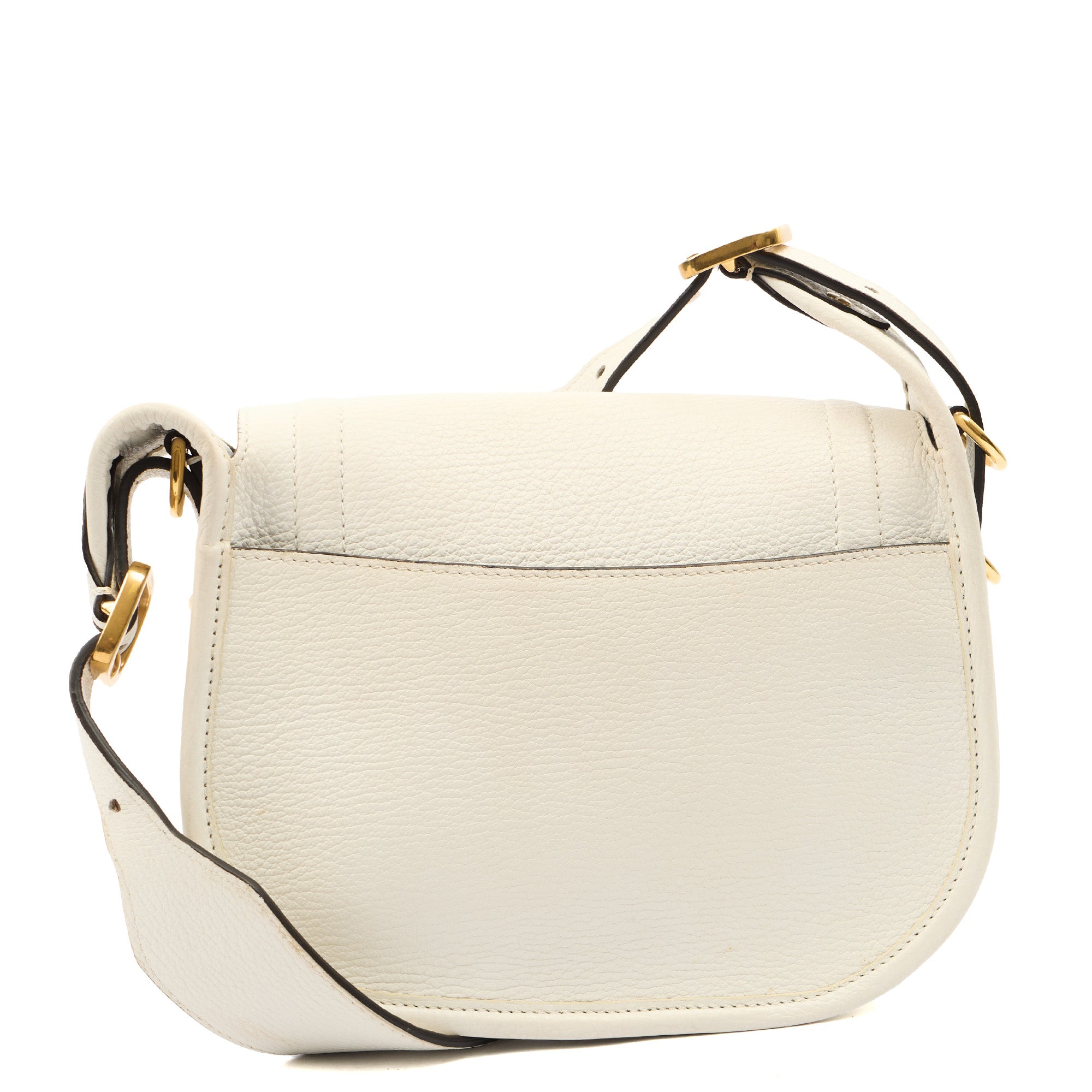 Mulberry Cross Body Sadie in White, Calfskin Leather — Top View