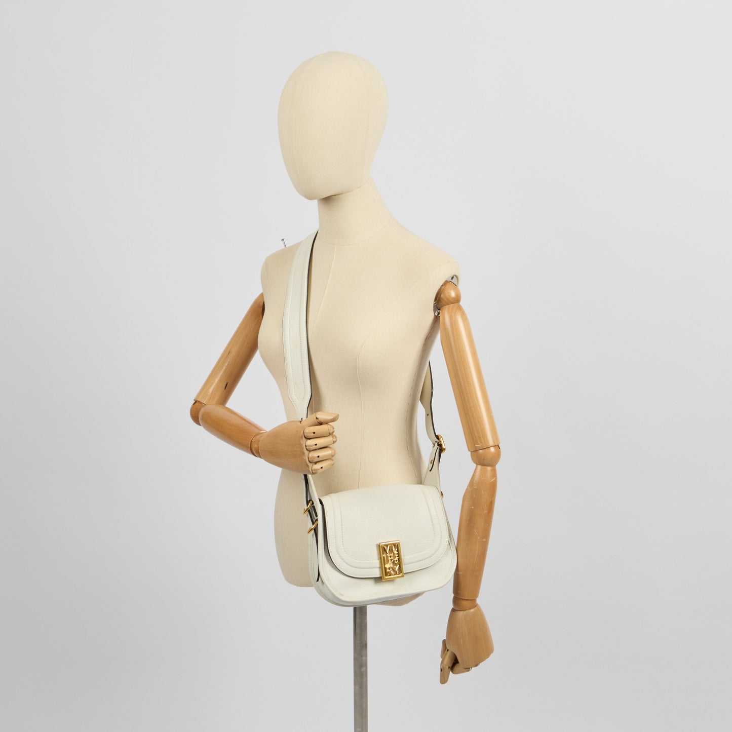 Mulberry Cross Body Sadie in White, Calfskin Leather — Side View