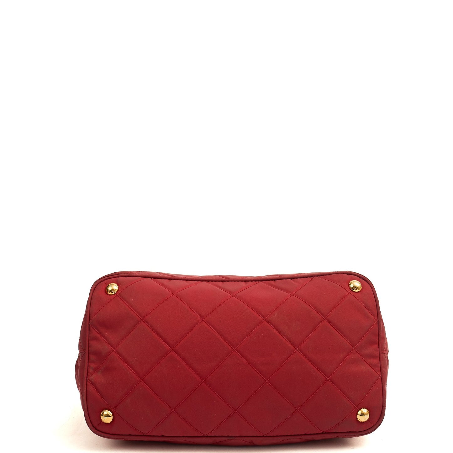 Prada Tote Nylon Tote Bag in Red, Nylon — Alternate View 11