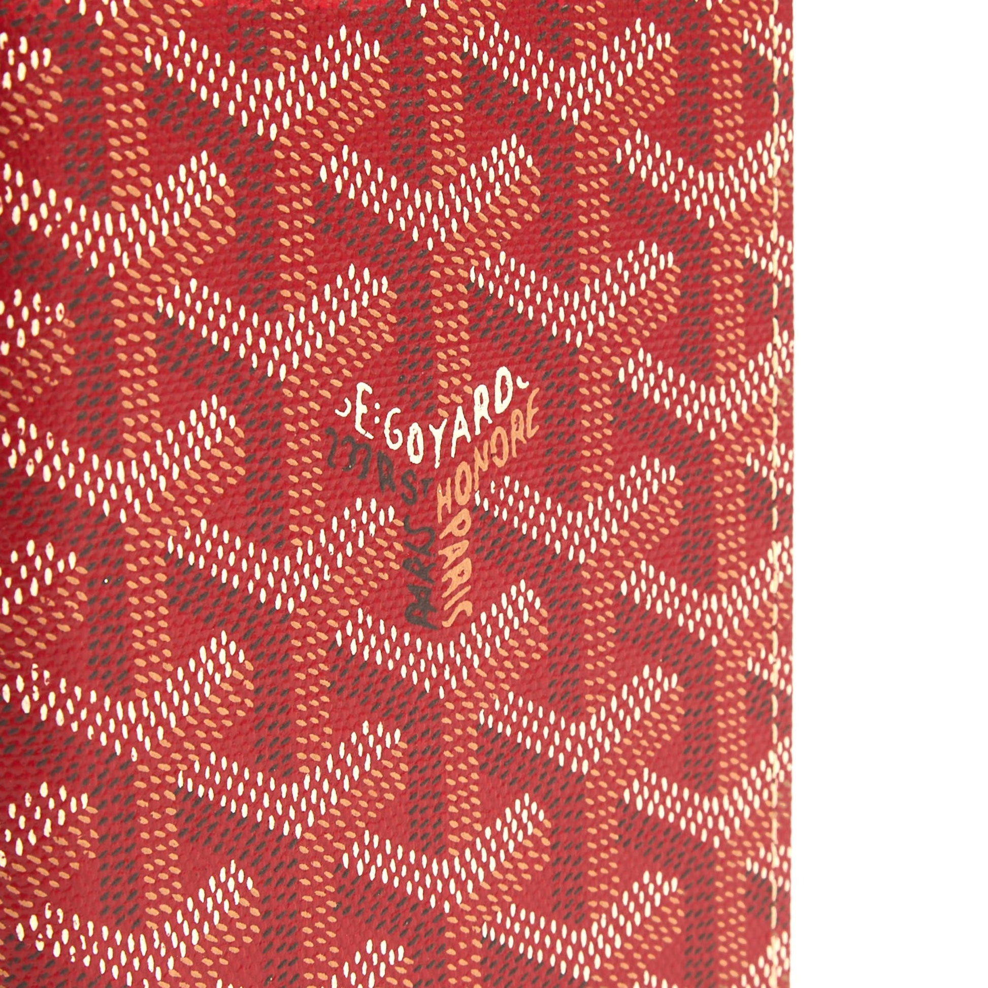 Goyard Wallet Saint Pierre in Red, Leather — Lifestyle View