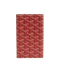 Goyard Wallet Saint Pierre in Red, Leather — Front View