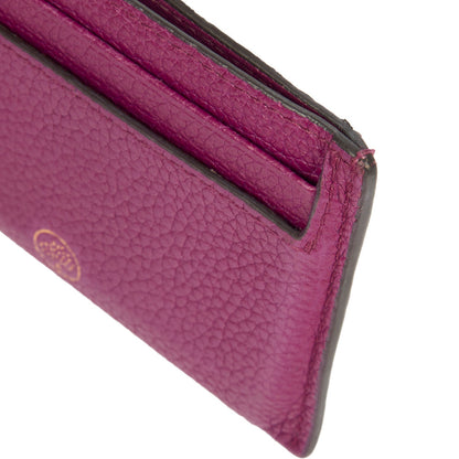 Mulberry Card Holder Card Holder in Purple, Leather — Top View