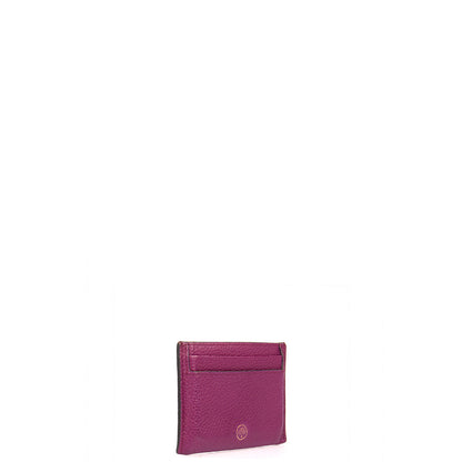 Mulberry Card Holder Card Holder in Purple, Leather — Side View