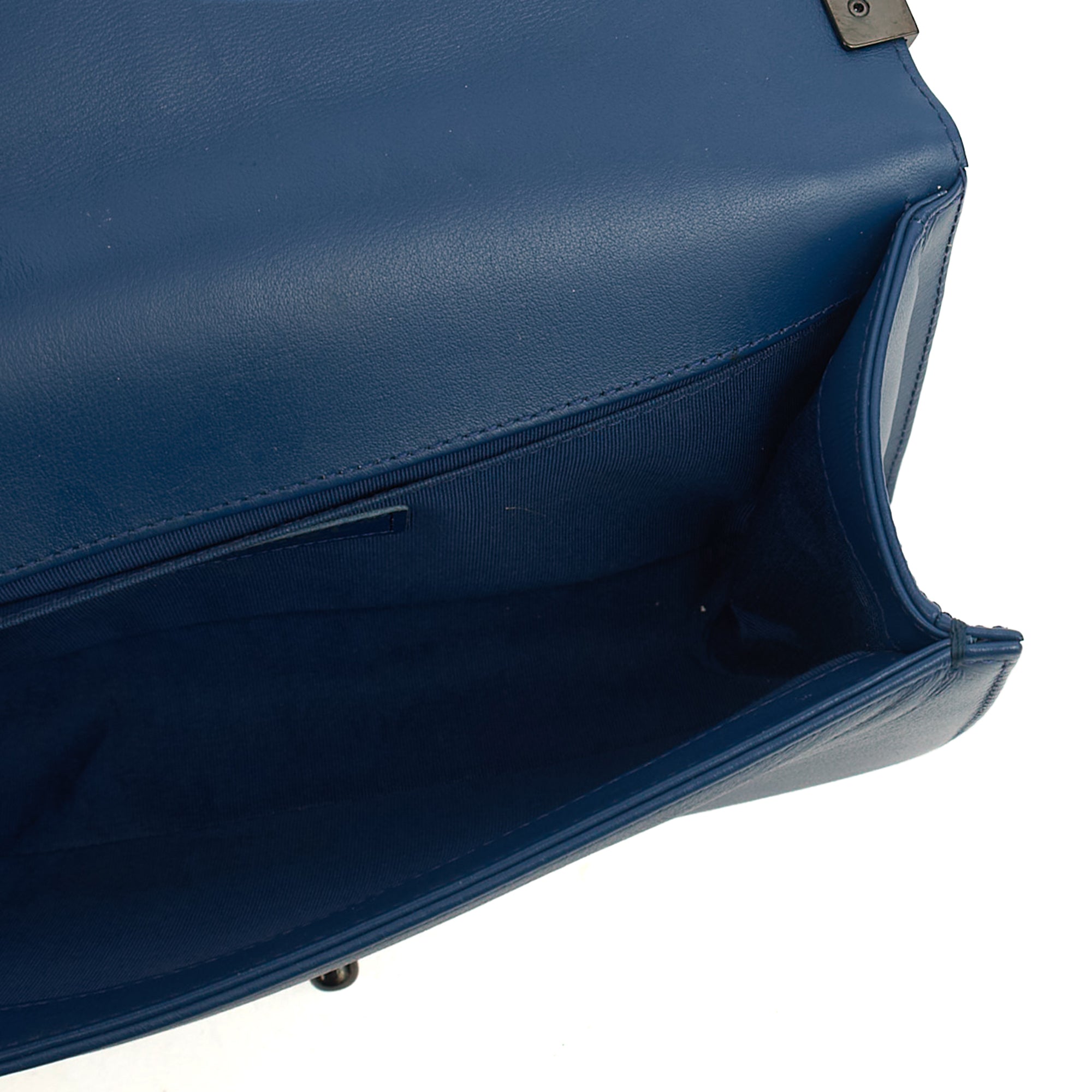 Chanel Shoulder Bag Boy - Medium in Blue, Leather — Alternate View 20