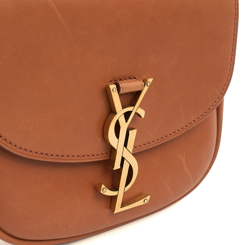 Saint Laurent Cross Body Kaia Satchel - Small in Brown, Leather — Alternate View 18