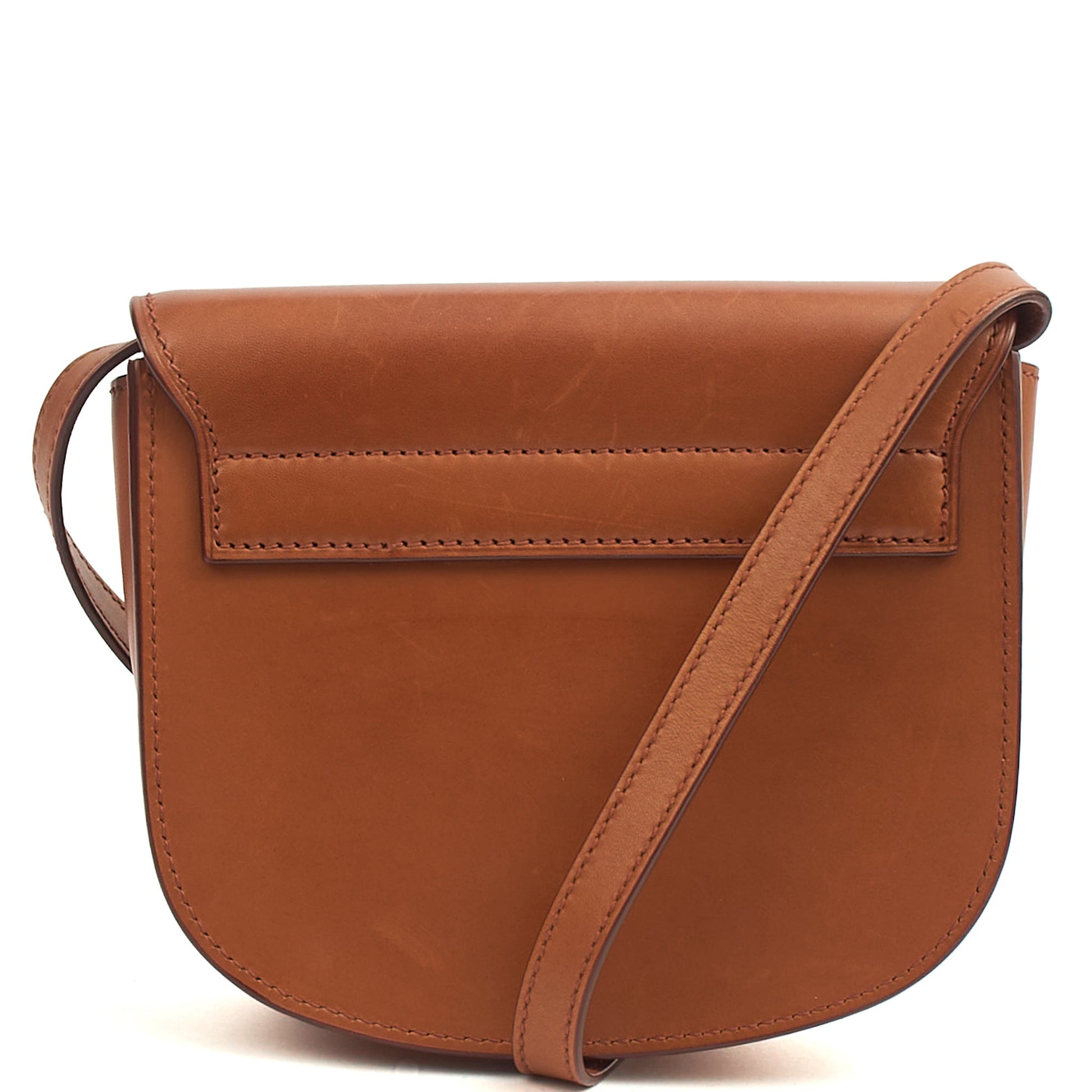 Saint Laurent Cross Body Kaia Satchel - Small in Brown, Leather — Alternate View 9