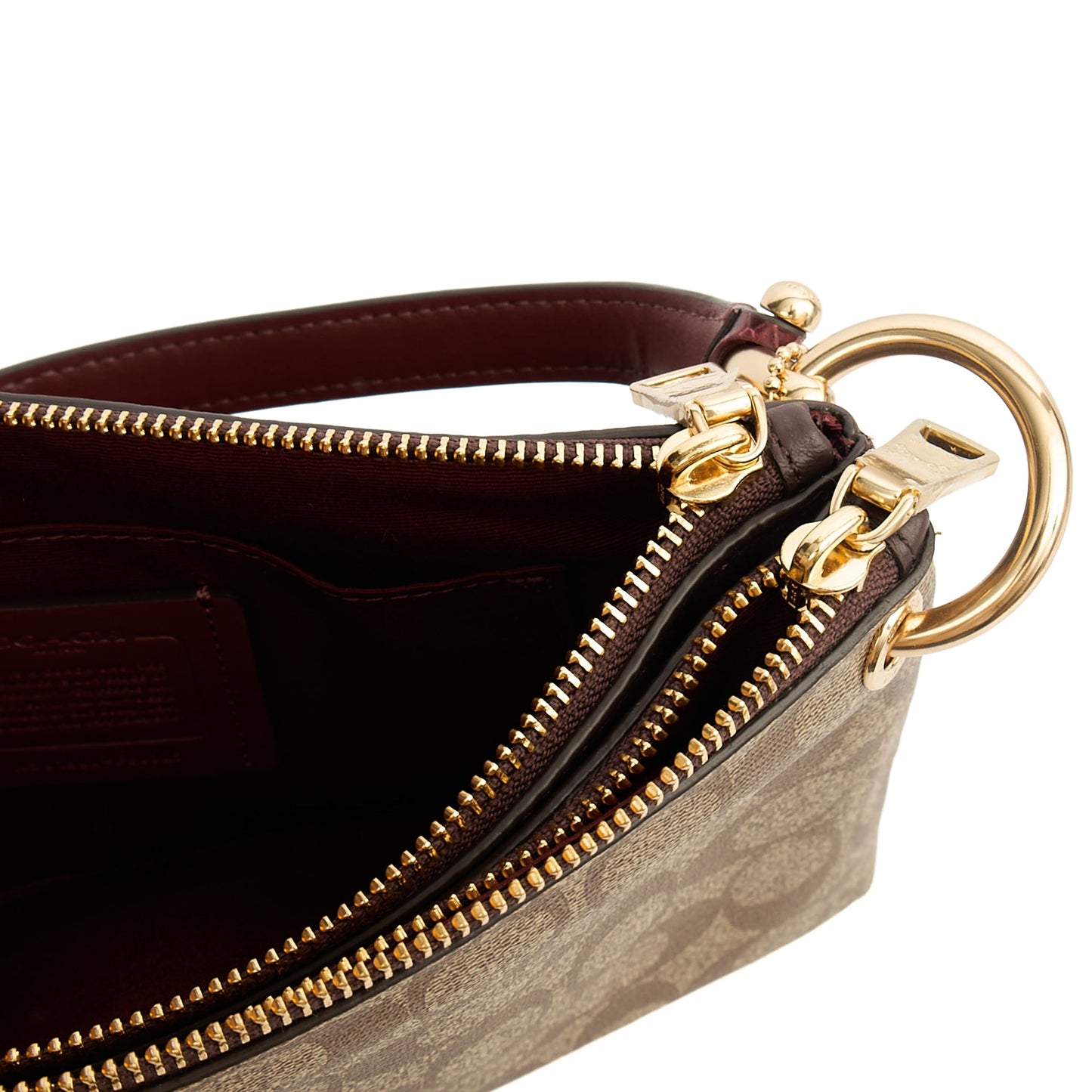 Coach Cross Body Signature Crossbody in Brown, Leather — Alternate View 14