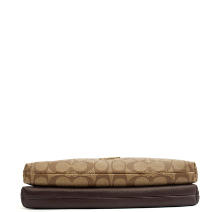 Coach Cross Body Signature Crossbody in Brown, Leather — Alternate View 11