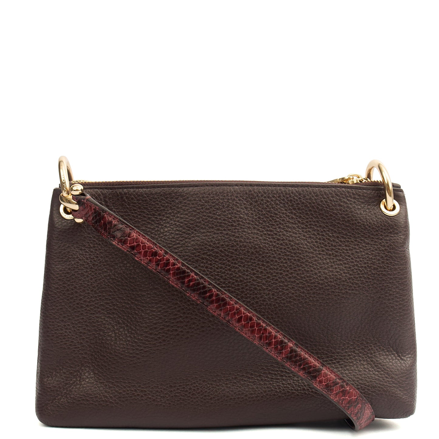 Coach Cross Body Signature Crossbody in Brown, Leather — Back View