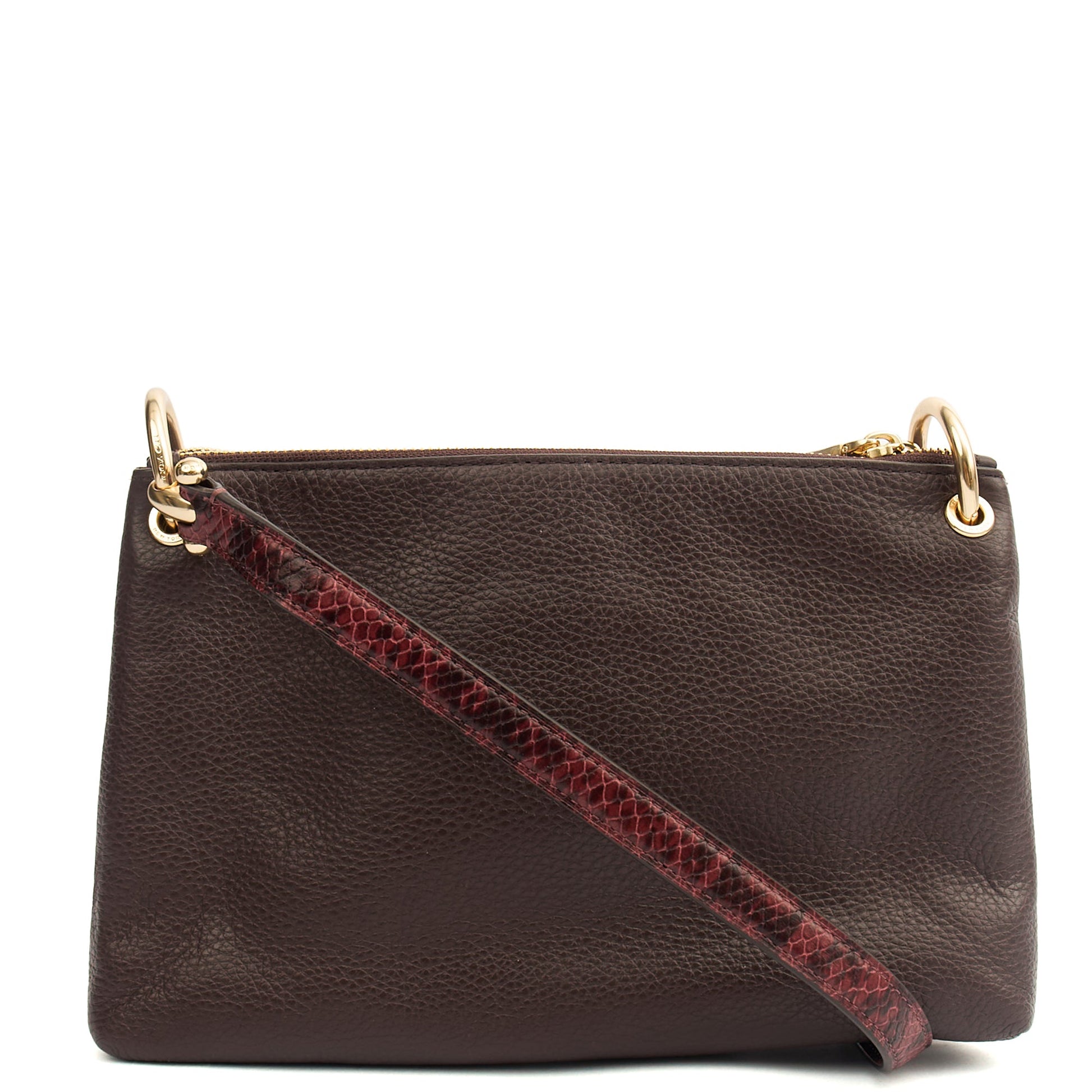 Coach Cross Body Signature Crossbody in Brown, Leather — Back View