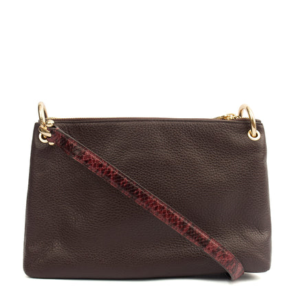Coach Cross Body Signature Crossbody in Brown, Leather — Back View