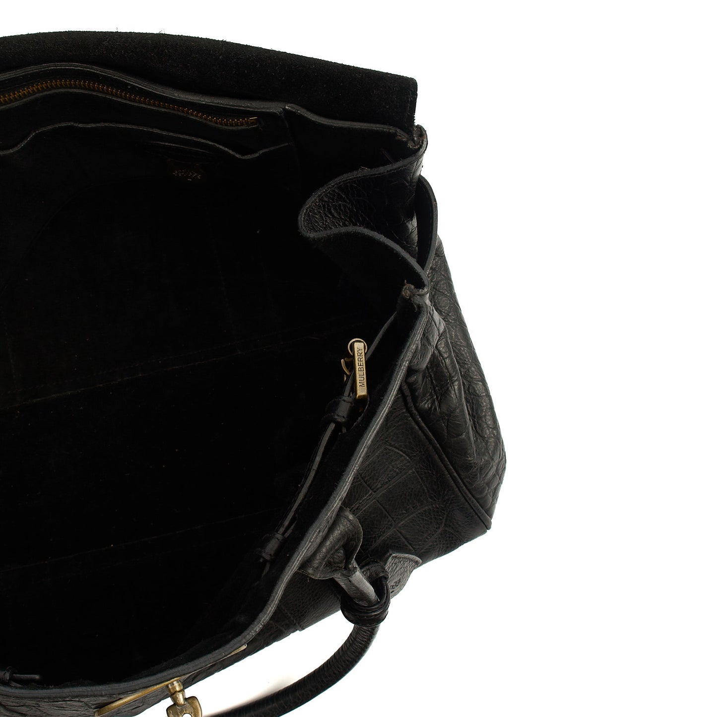 Mulberry Tote Bayswater Heritage in Black, Exotic Effect Leather — Lifestyle View