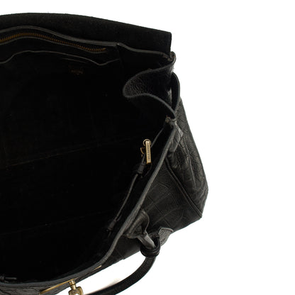 Mulberry Tote Bayswater Heritage in Black, Exotic Effect Leather — Lifestyle View