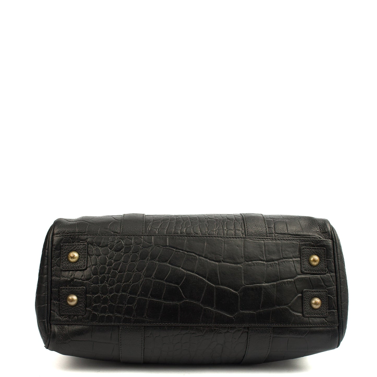 Mulberry Tote Bayswater Heritage in Black, Exotic Effect Leather — Detail View