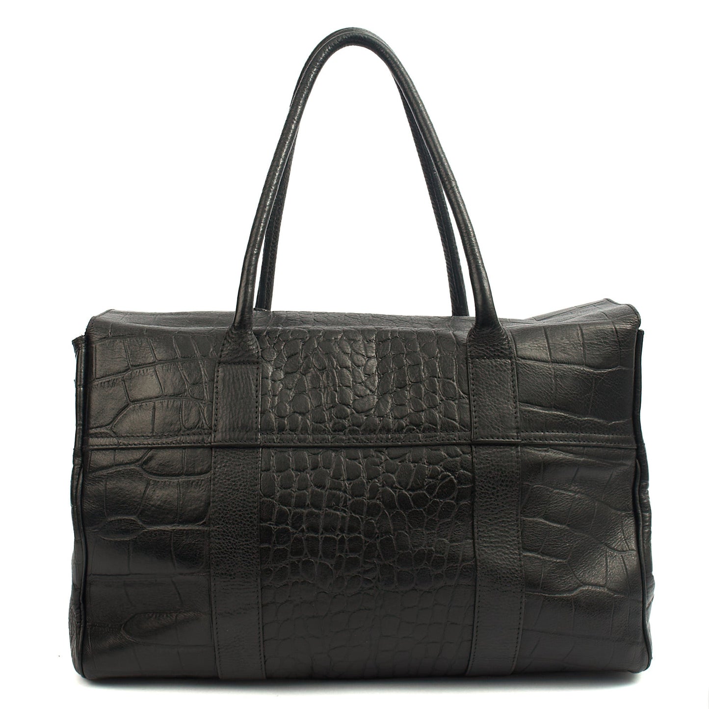 Mulberry Tote Bayswater Heritage in Black, Exotic Effect Leather — Top View