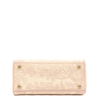 Christian Dior Tote Lady D-lite - Medium in Powder Pink, Dior Oblique Embroidery — Alternate View 14