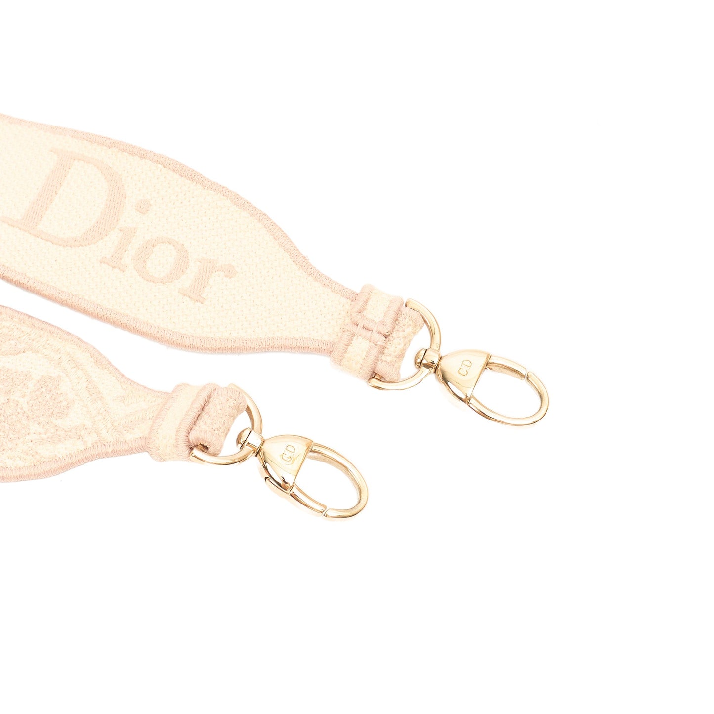 Christian Dior Tote Lady D-lite - Medium in Powder Pink, Dior Oblique Embroidery — Alternate View 8