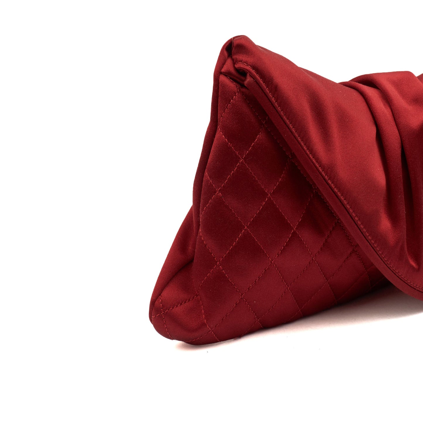 Chanel Clutch Clutch in Red, Fabric — Alternate View 8
