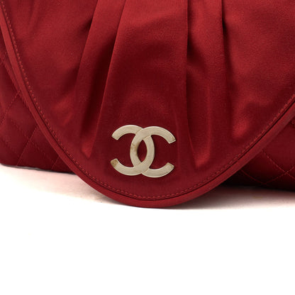 Chanel Clutch Clutch in Red, Fabric — Alternate View 7
