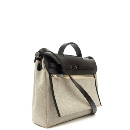 Hermes Tote Herbag Zip 31 in Black, Fabric — Alternate View 15