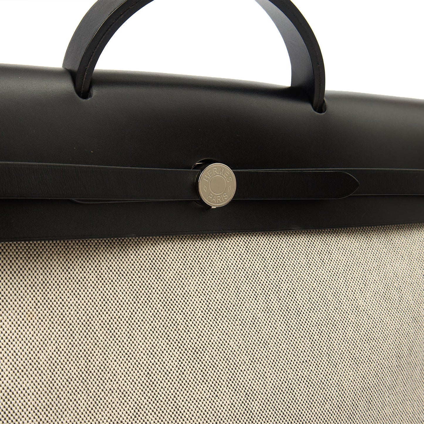 Hermes Tote Herbag Zip 31 in Black, Fabric — Alternate View 8
