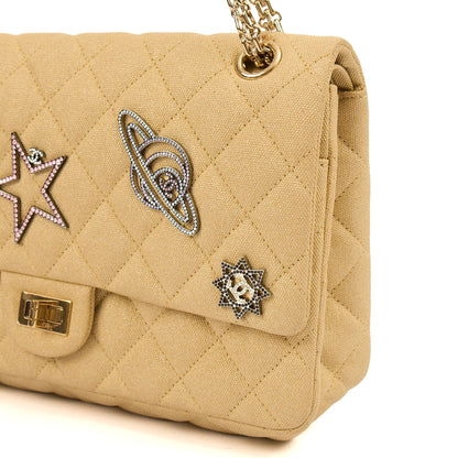 Chanel Shoulder Bag 2.55 Reissue - Medium in Metallic, Fabric — Alternate View 21