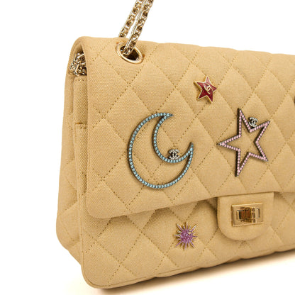 Chanel Shoulder Bag 2.55 Reissue - Medium in Metallic, Fabric — Alternate View 37