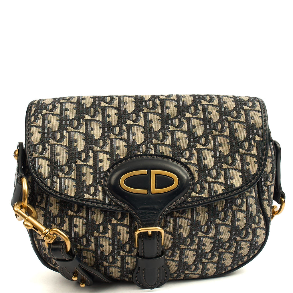 Christian Dior Cross Body Bobby- East West  in Blue, Fabric — Front View