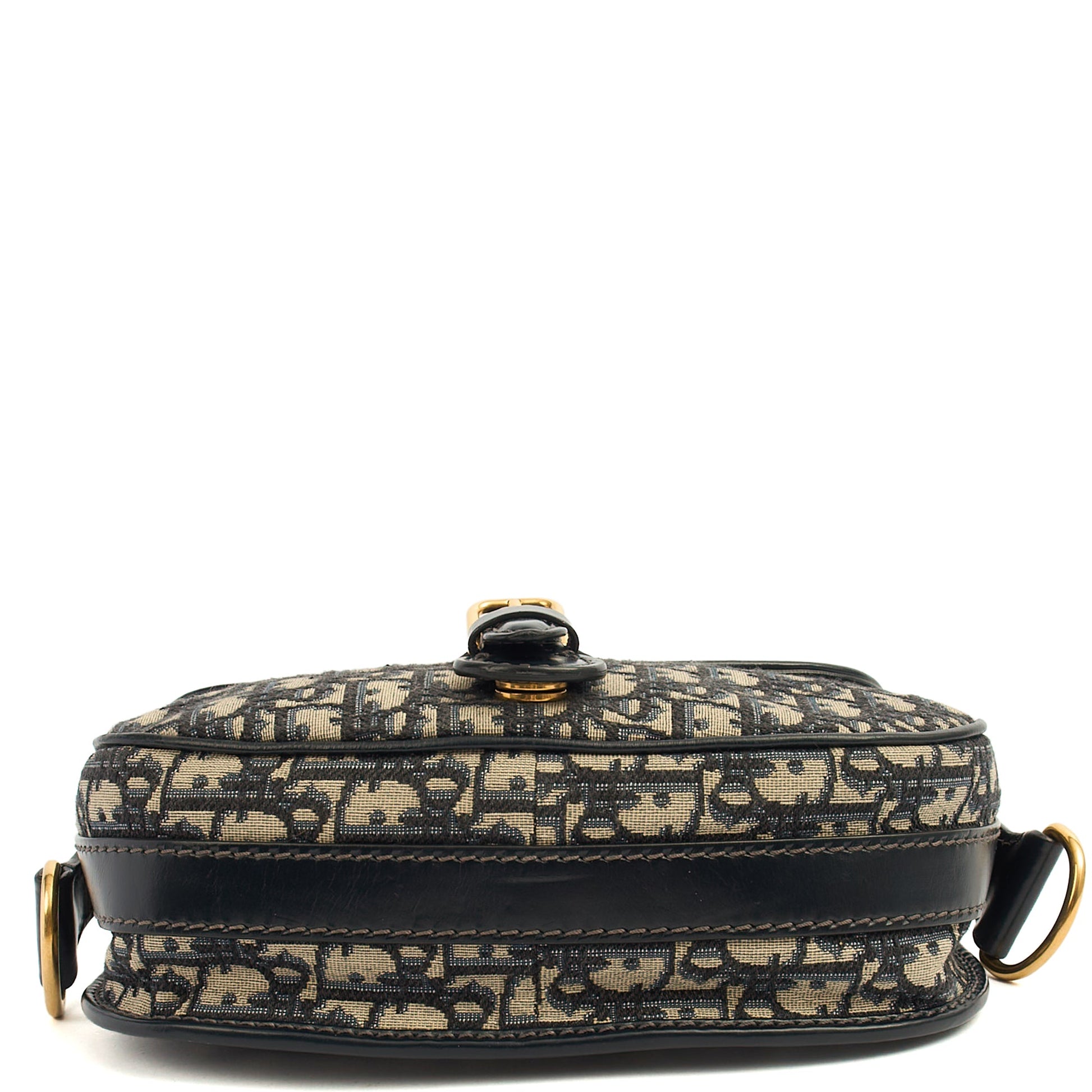 Christian Dior Cross Body Bobby- East West  in Blue, Fabric — Detail View