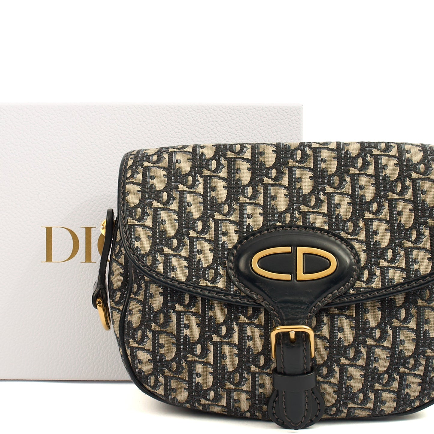 Christian Dior Cross Body Bobby- East West  in Blue, Fabric — Lifestyle View