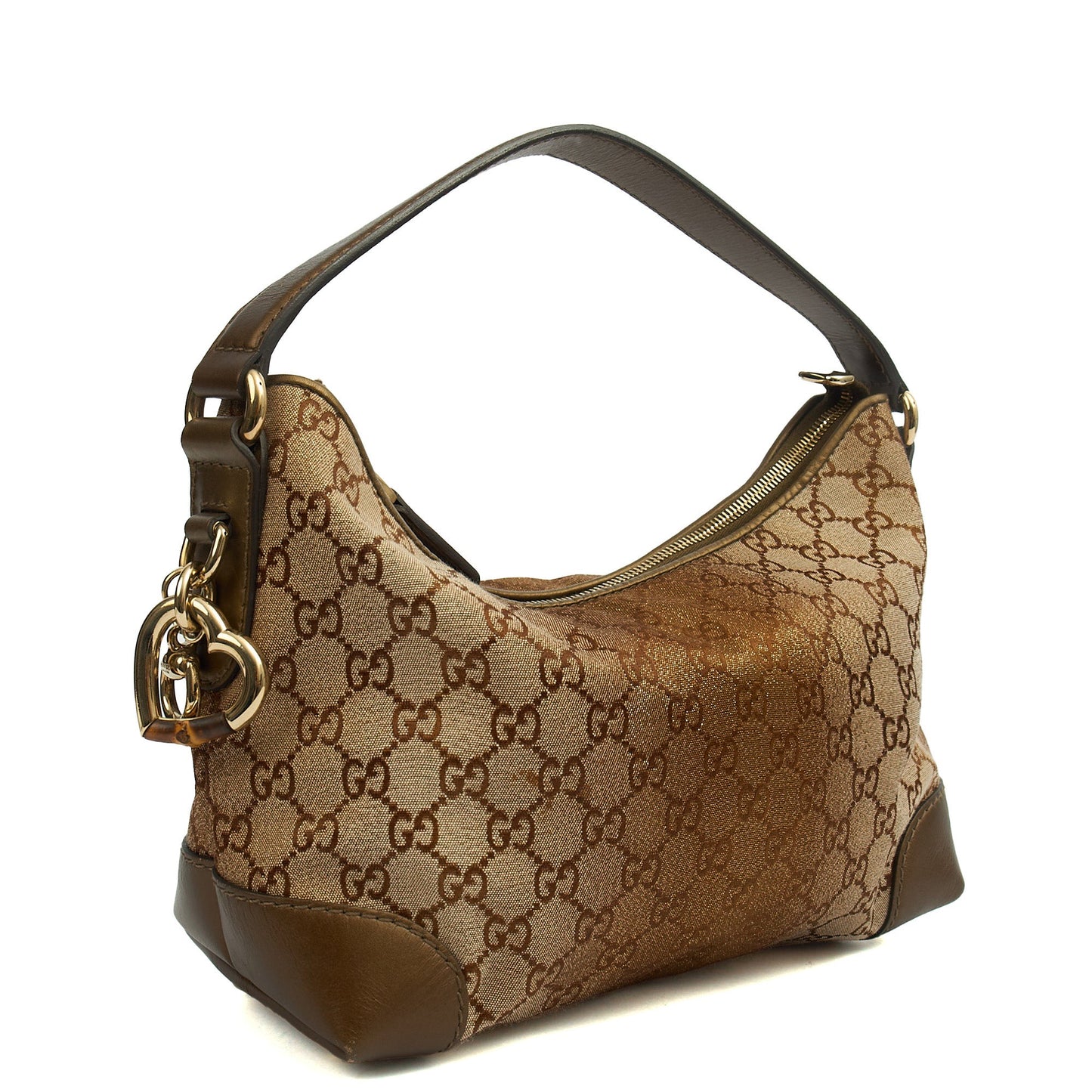 Gucci Tote Shoulder Bag in GG Supreme, GG Canvas — Side View