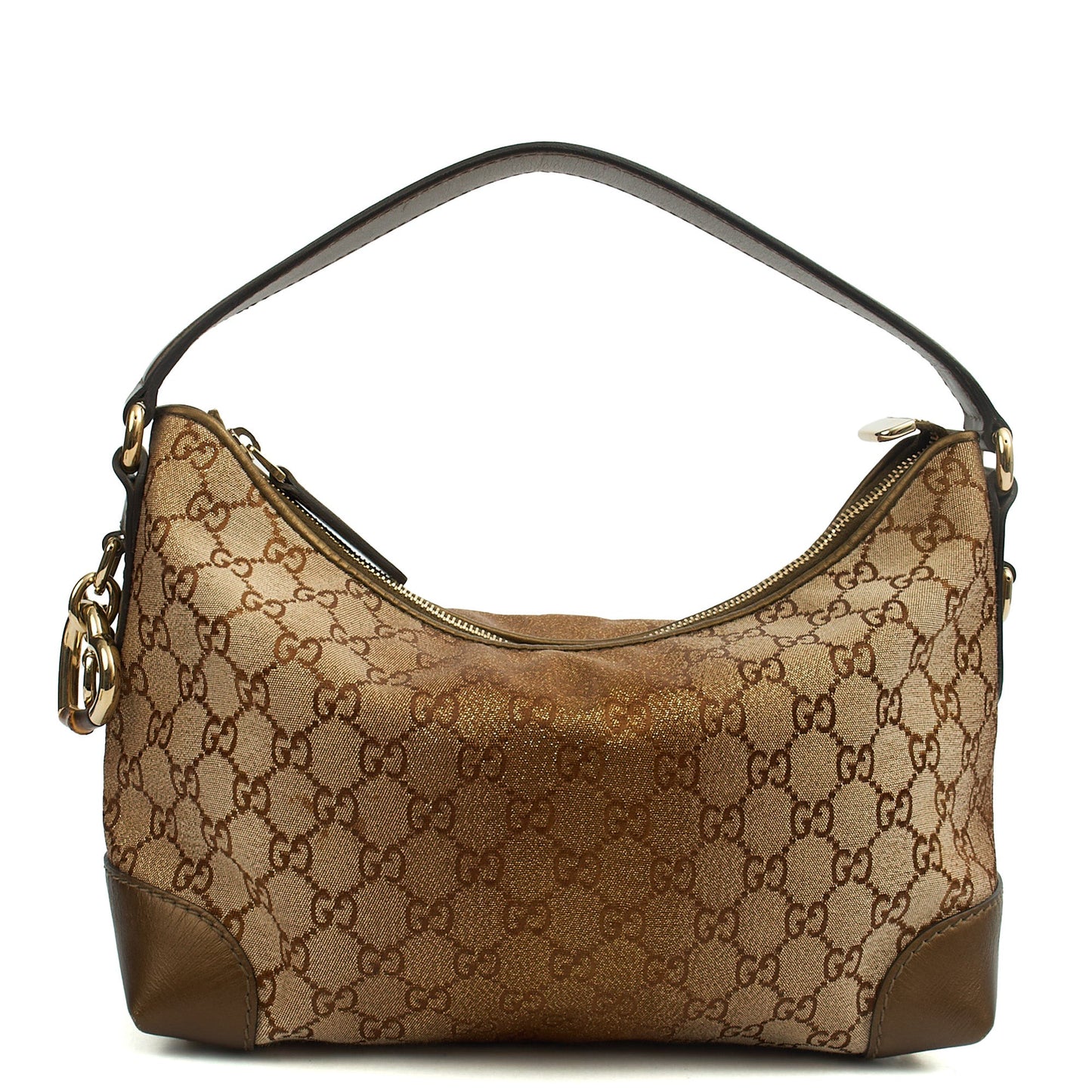 Gucci Tote Shoulder Bag in GG Supreme, GG Canvas — Back View