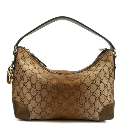 Gucci Tote Shoulder Bag in GG Supreme, GG Canvas — Back View