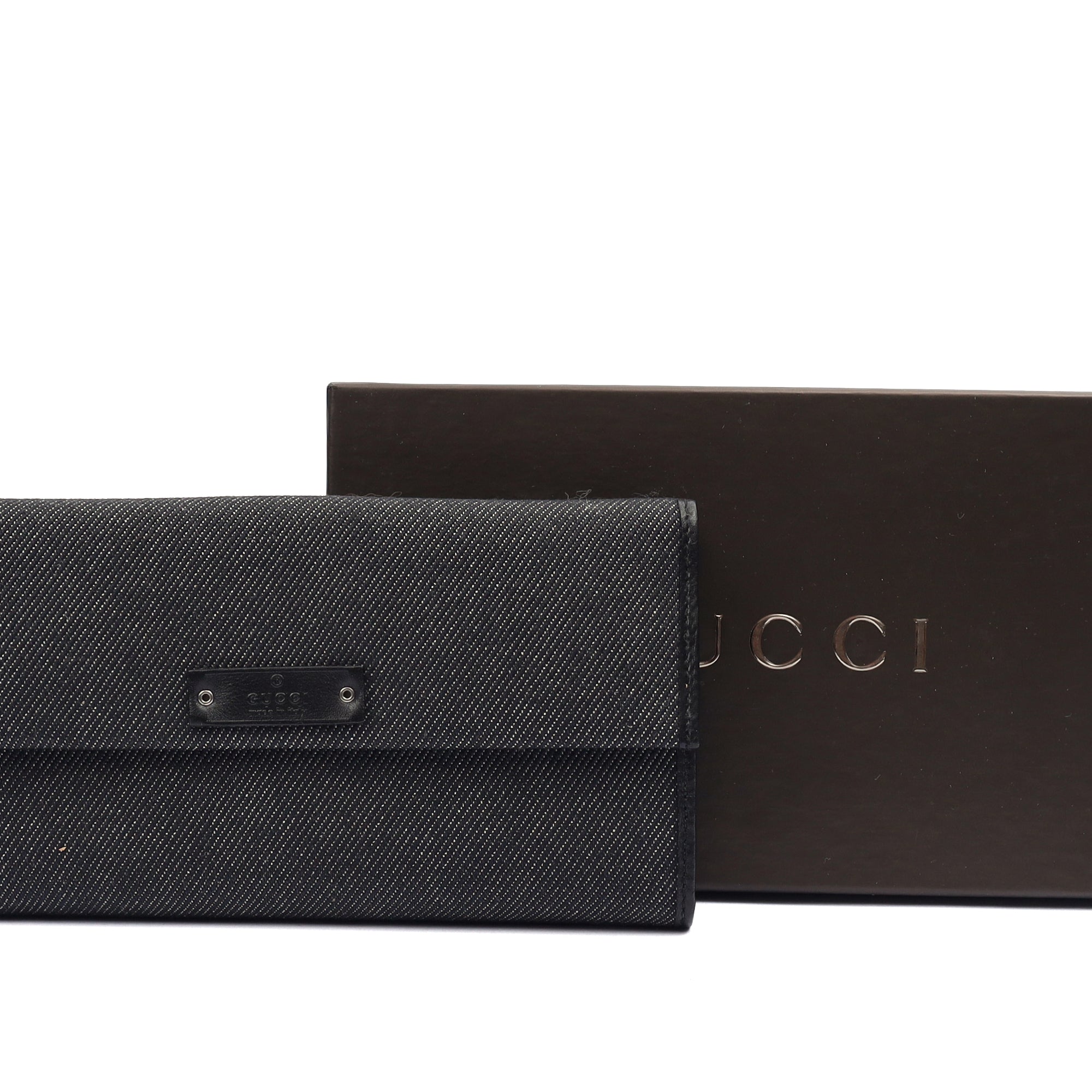 Gucci Wallet Wallet in Black, Canvas — Lifestyle View