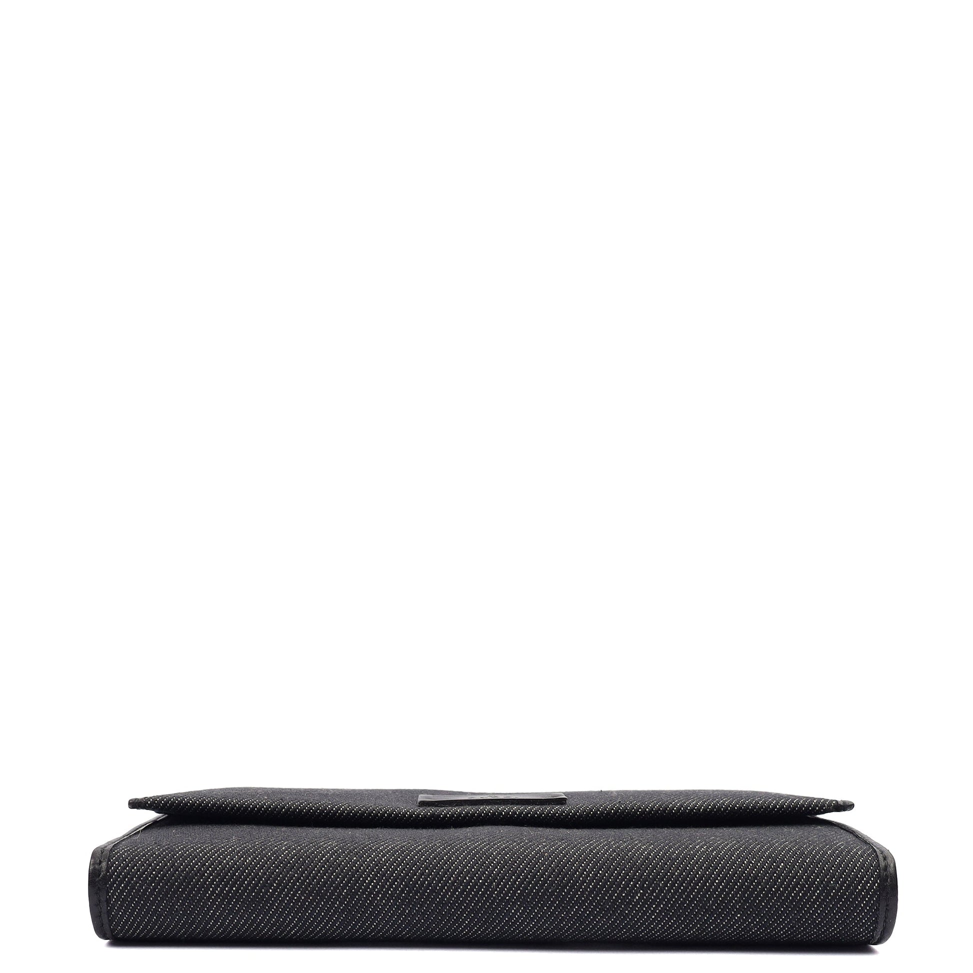 Gucci Wallet Wallet in Black, Canvas — Top View