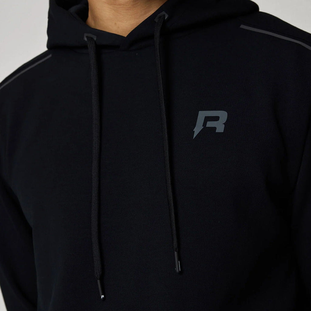 Reprimo Motion Hoodie 'Black' — XXS — Top View