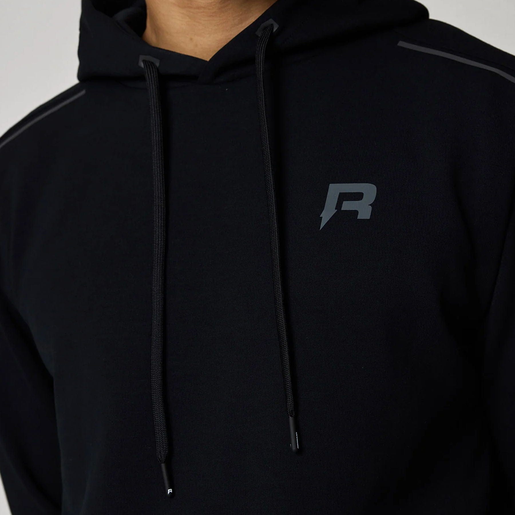 Reprimo Motion Hoodie 'Black' — XXS — Top View