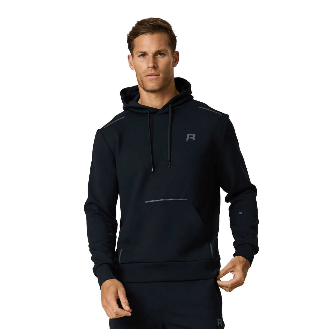 Reprimo Motion Hoodie 'Black' — XXS — Front View