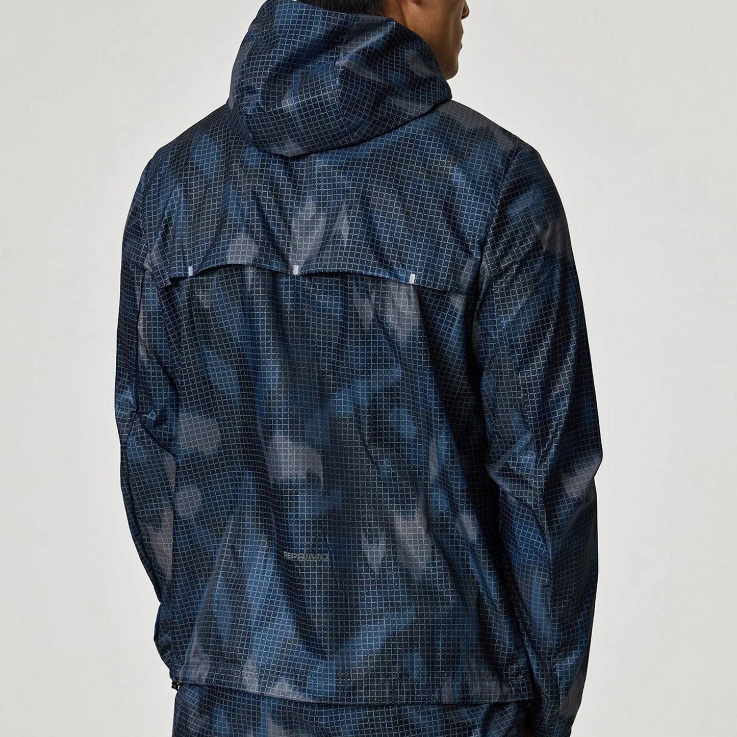 Reprimo Tide Windbreaker Jacket 'Navy' — XXS — Back View