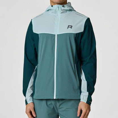 Reprimo Flight Windbreaker Jacket 'Dark Forest Mint' — XXS — Front View