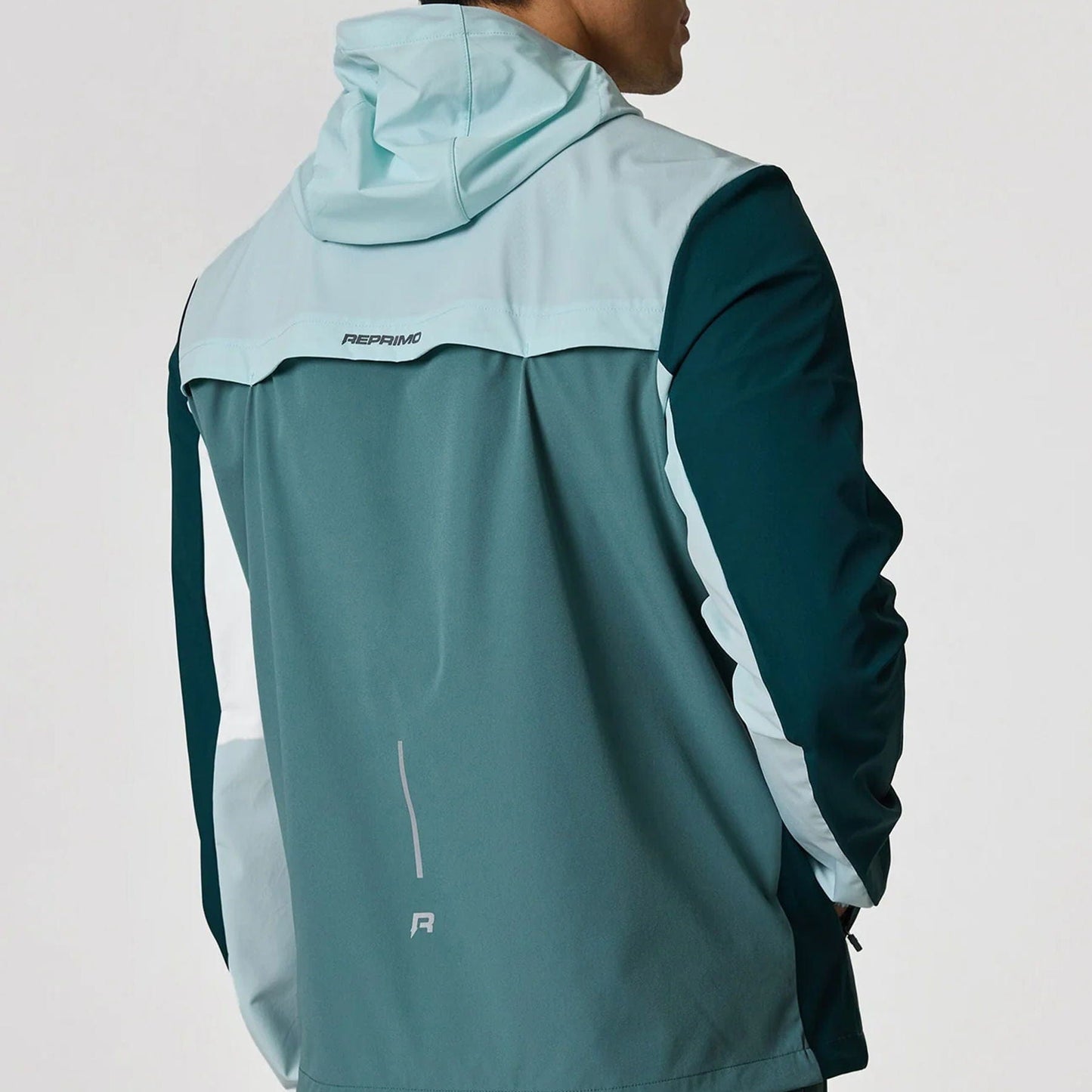 Reprimo Flight Windbreaker Jacket 'Dark Forest Mint' — XXS — Back View