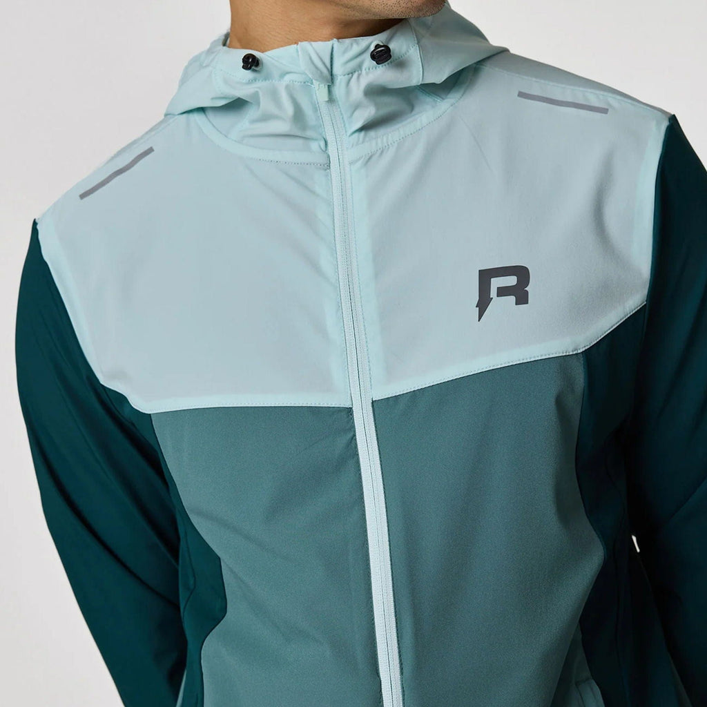 Reprimo Flight Windbreaker Jacket 'Dark Forest Mint' — XXS — Top View