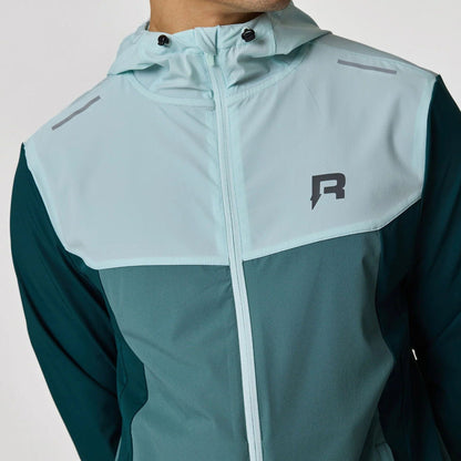 Reprimo Flight Windbreaker Jacket 'Dark Forest Mint' — XXS — Top View