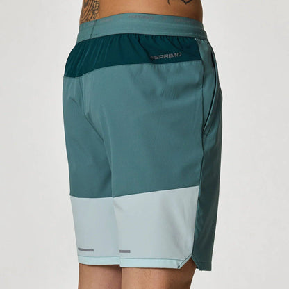 Reprimo Flight Shorts 'Dark Forest Mint' — XXS — Side View