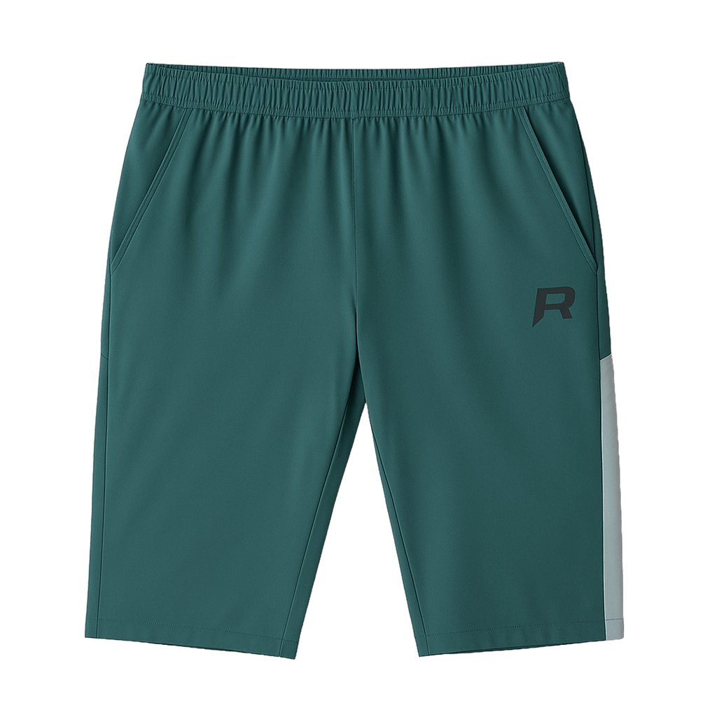 Reprimo Flight Shorts 'Dark Forest Mint' — XXS — Top View