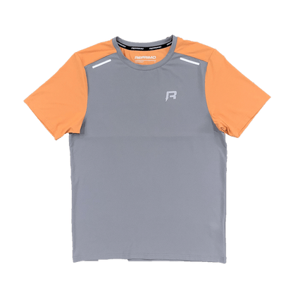 Reprimo Flight Tee 'Grey Orange' — XXS — Side View