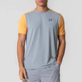 Reprimo Flight Tee 'Grey Orange' — XXS — Front View